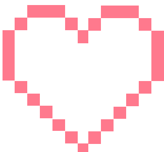 Pixel heart